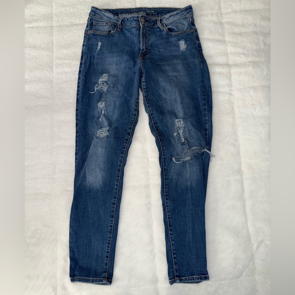 Old Navy Distressed Blue Jeans